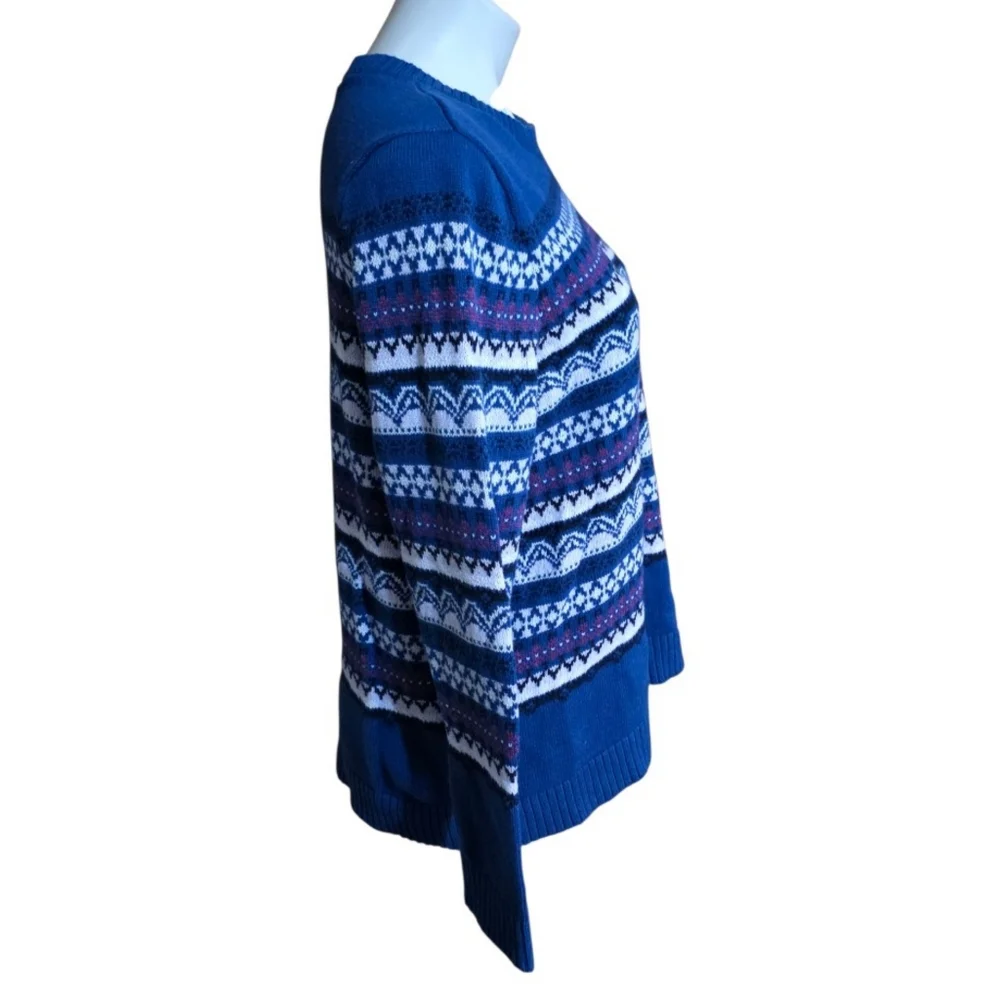 Croft & Barrow Fair Isle Sweater Blue Size XL - Picture 4 of 12